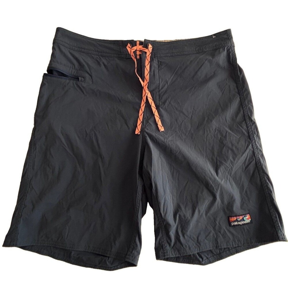 Patagonia Men’s Board Shorts Size 36 Navy Blue Swim Surf Trunks Drawstring